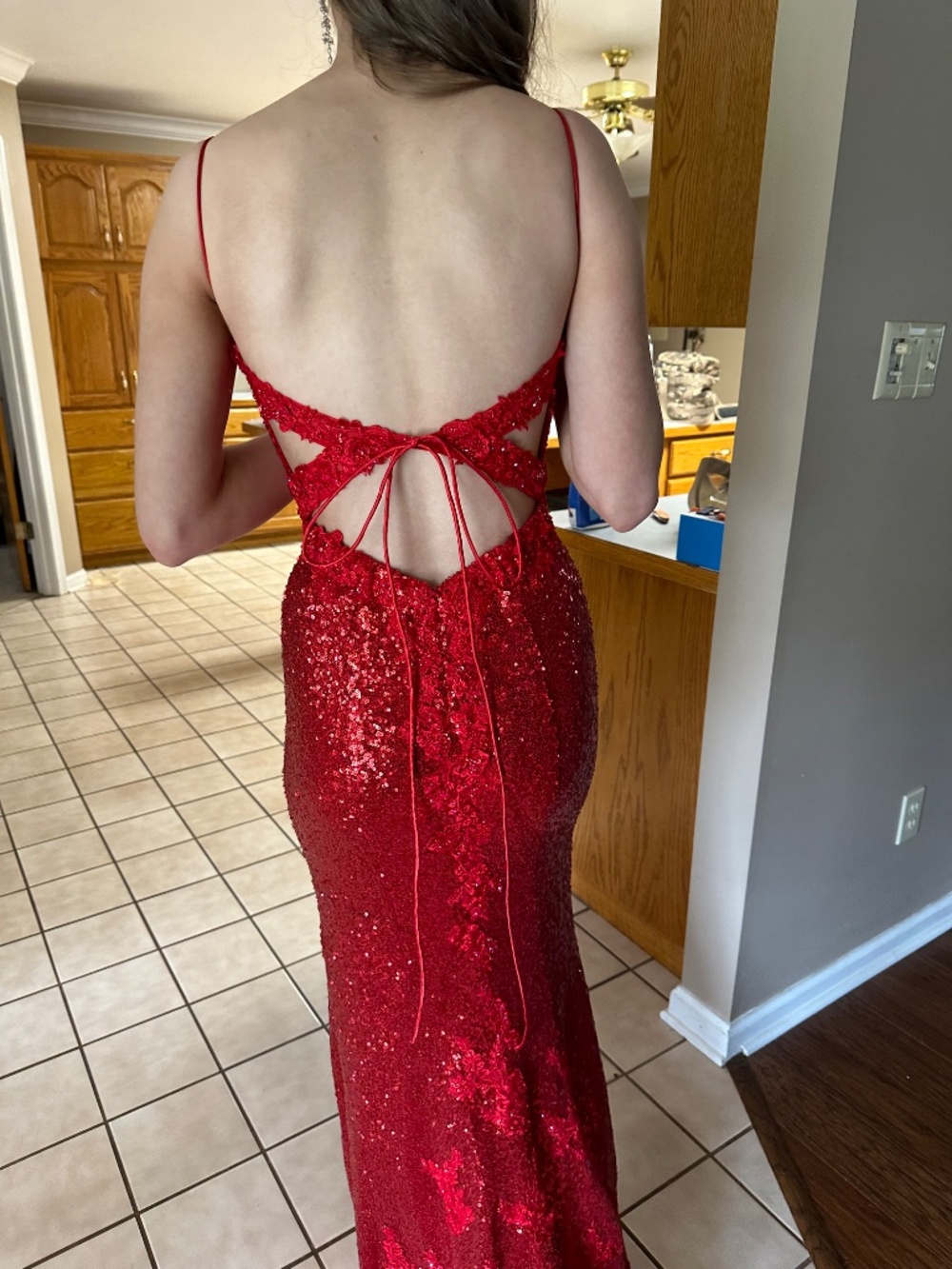 Red Prom/Formal Dress - Picture 2 of 3
